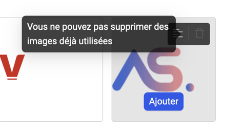 image non supprimable